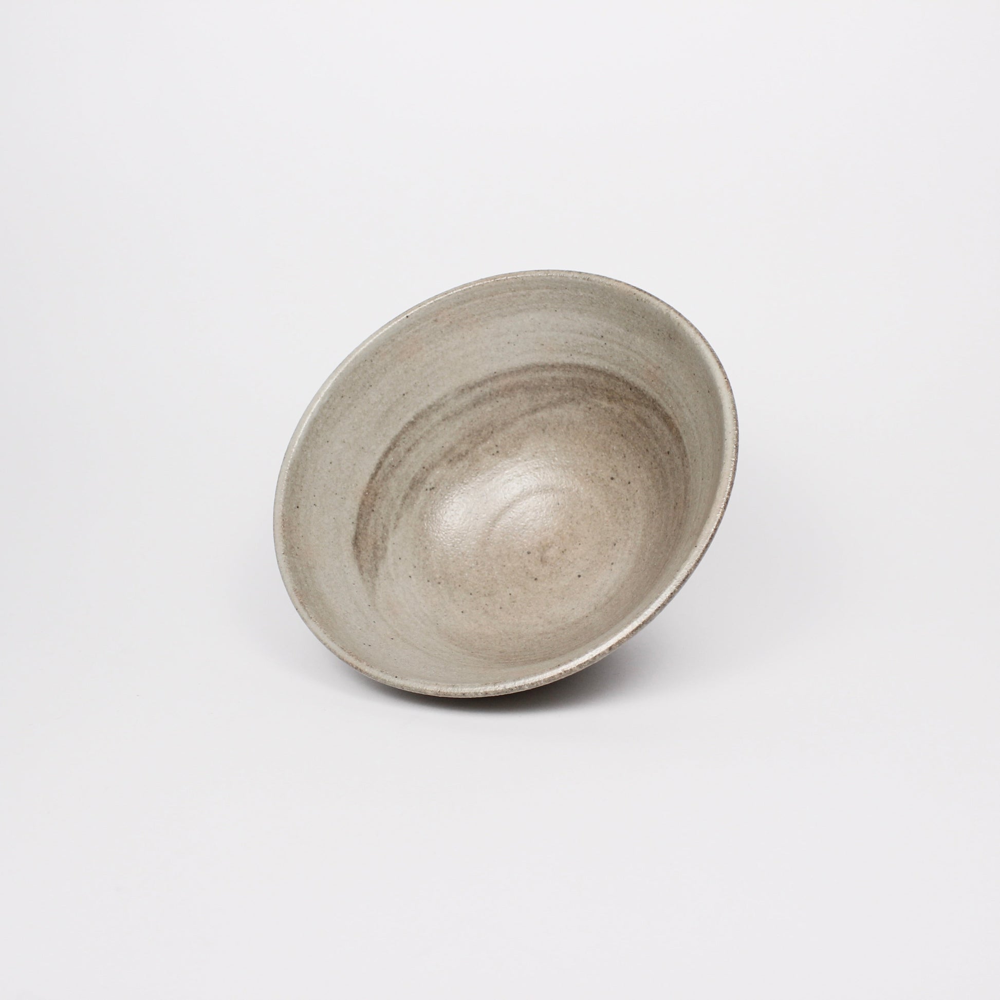 Japanese Shigaraki Ceramic Matcha Bowl, Grainy Beige