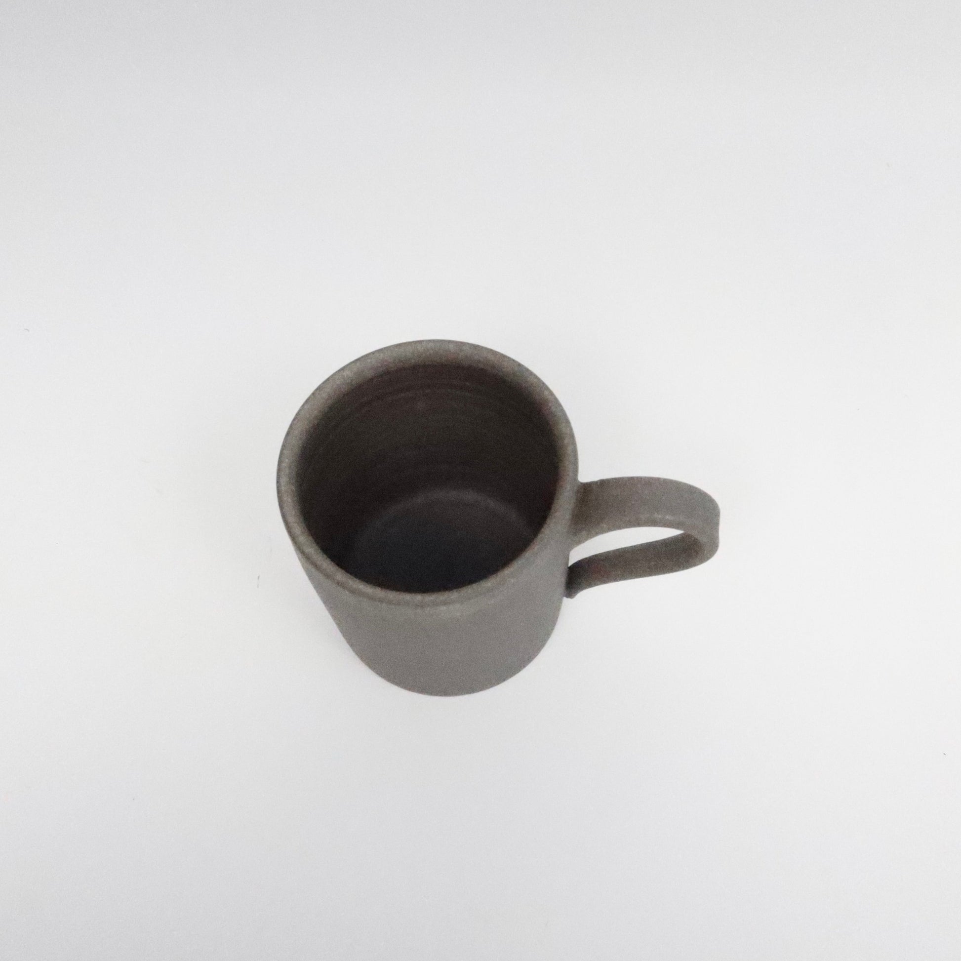 Japanese Tokoname Ceramic Coffee Mug, Dark Brown