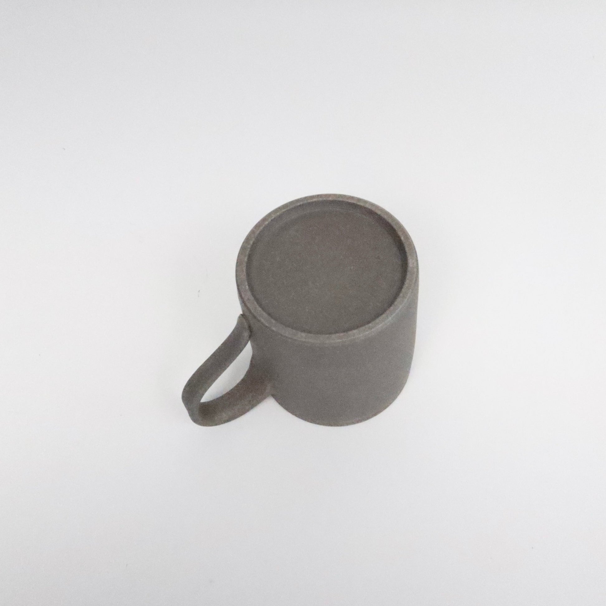Japanese Tokoname Ceramic Coffee Mug, Dark Brown