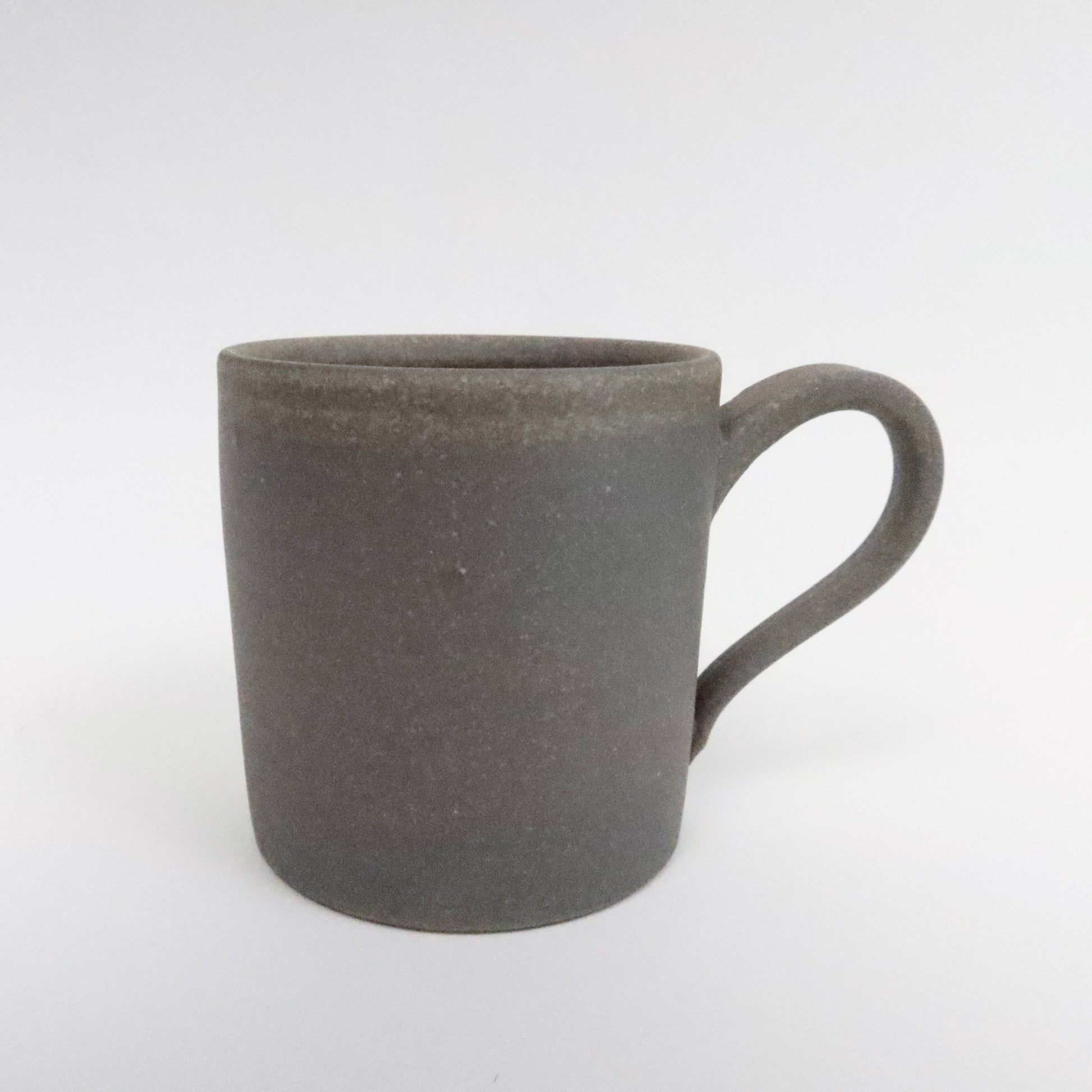 Japanese Tokoname Ceramic Coffee Mug, Dark Brown