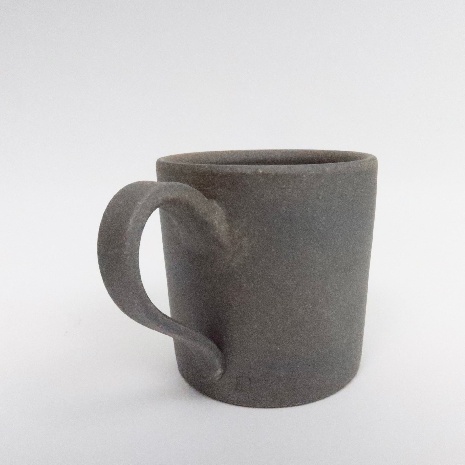 Japanese Tokoname Ceramic Coffee Mug, Dark Brown