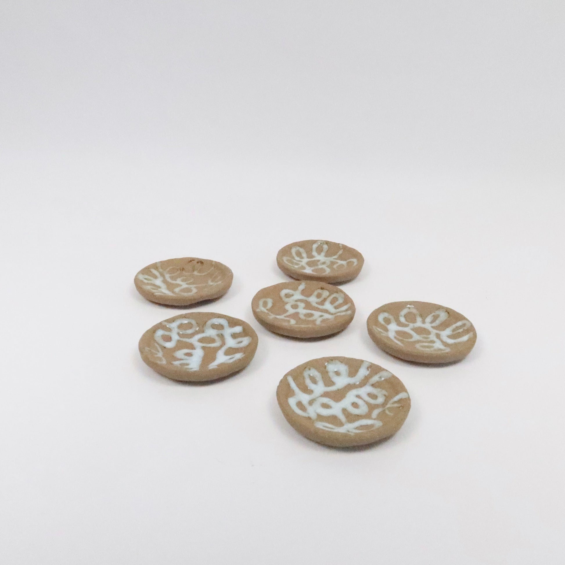 Japanese Ceramic Mini Plate, Glaze trailing