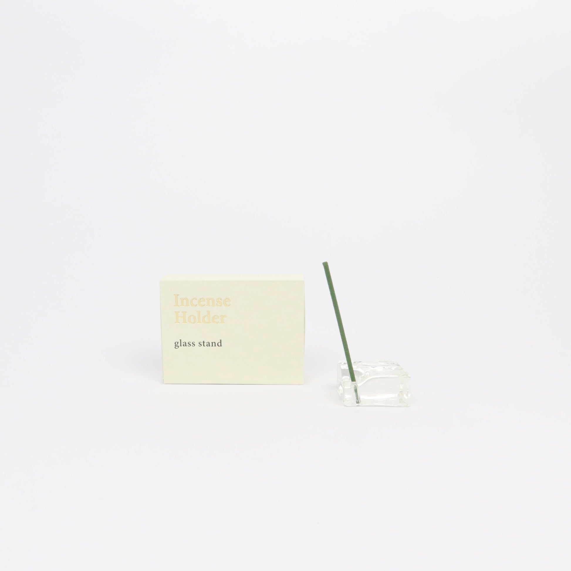 Kousaido&#39;s Japanese Glass Incense Holder, Clear