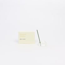 Kousaido&#39;s Japanese Glass Incense Holder, Clear