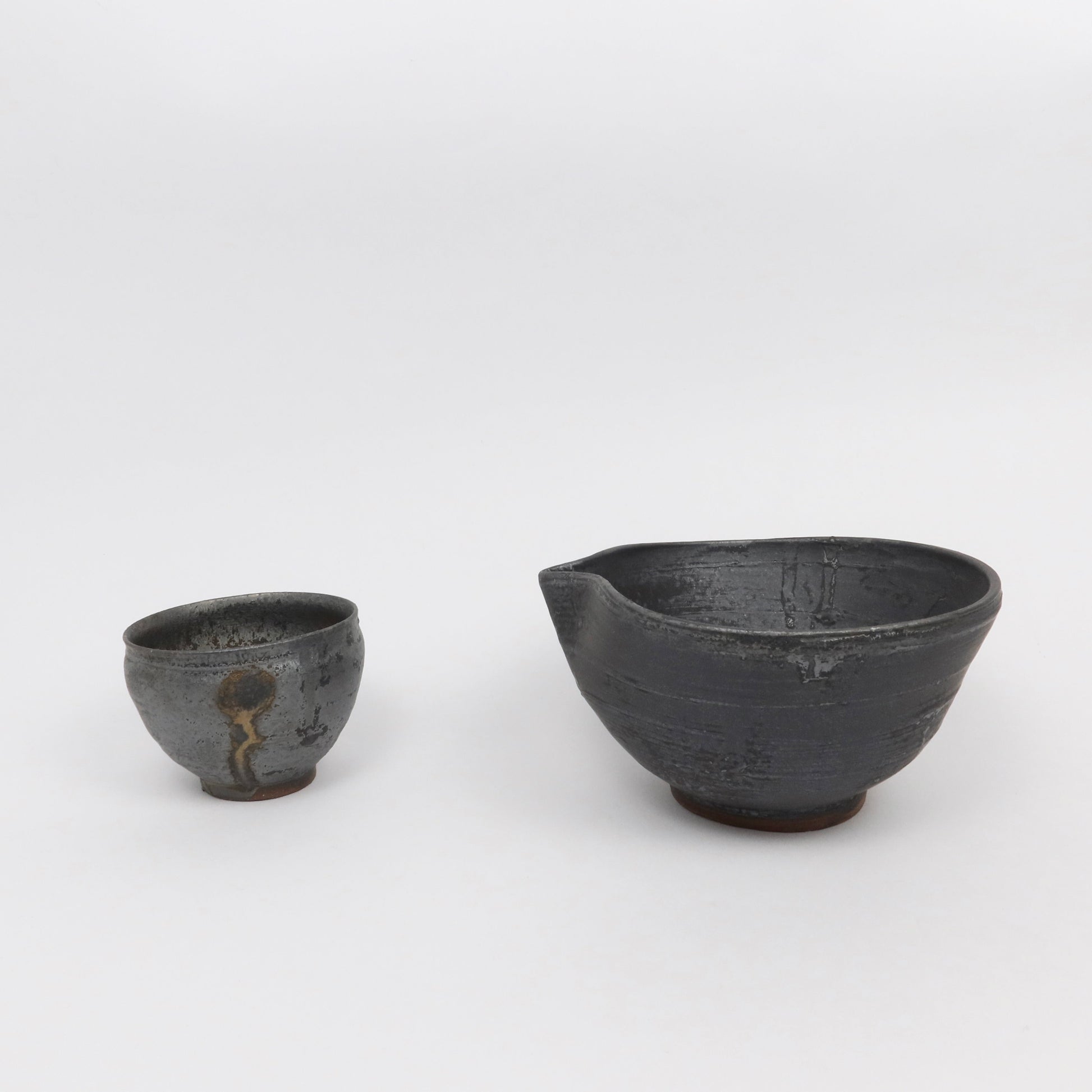 Japanese Wabi Kataguchi Ceramic Matcha Bowl