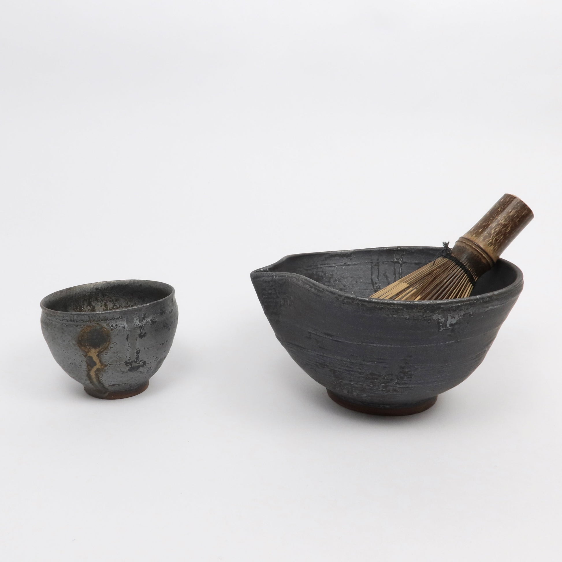 Japanese Wabi Kataguchi Ceramic Matcha Bowl