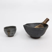 Japanese Wabi Kataguchi Ceramic Matcha Bowl