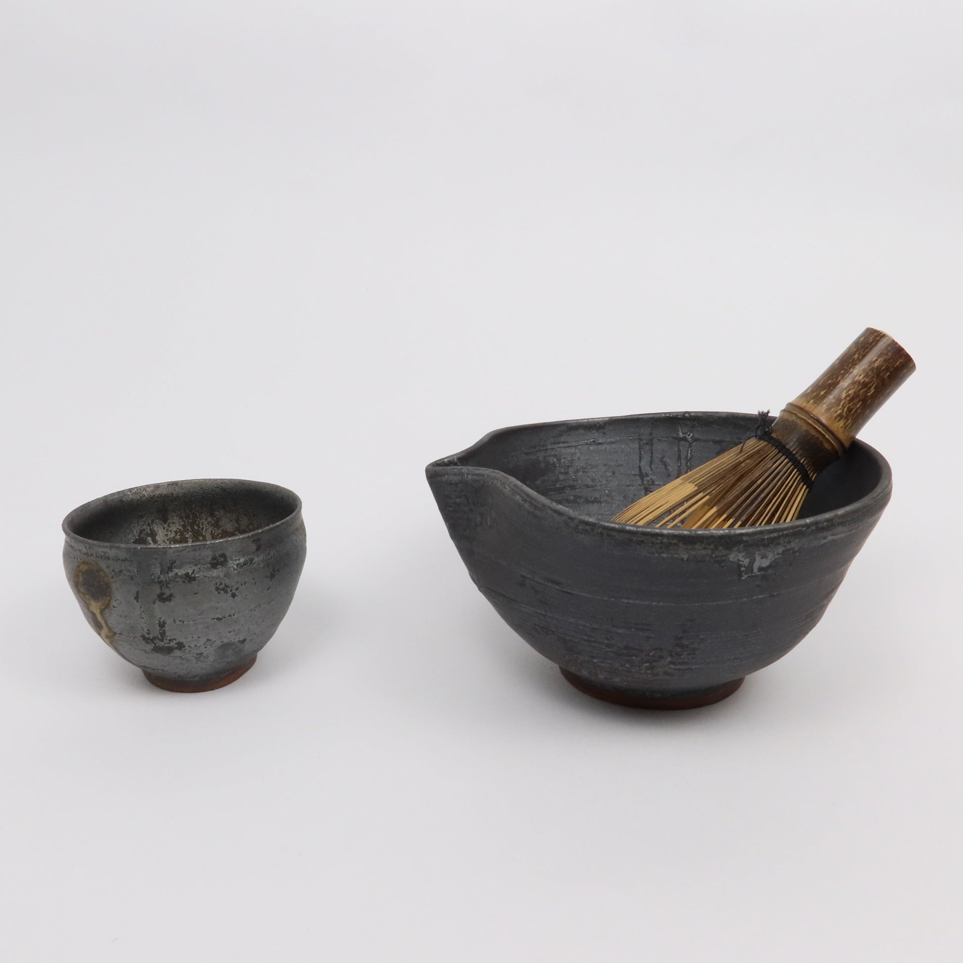 Japanese Wabi Kataguchi Ceramic Matcha Bowl