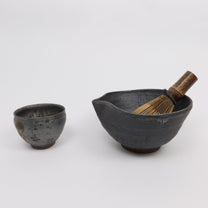 Japanese Wabi Kataguchi Ceramic Matcha Bowl