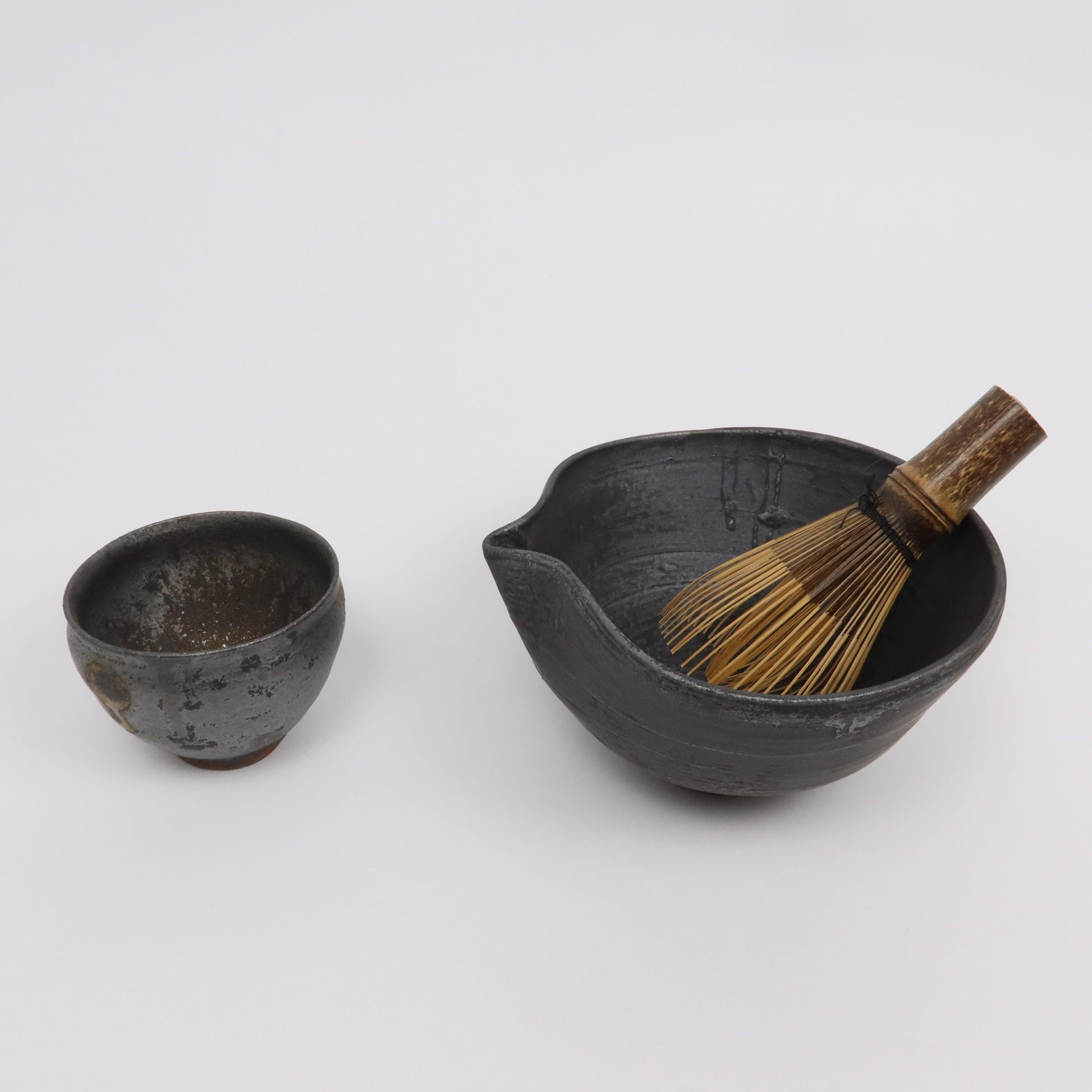 Japanese Wabi Kataguchi Ceramic Matcha Bowl