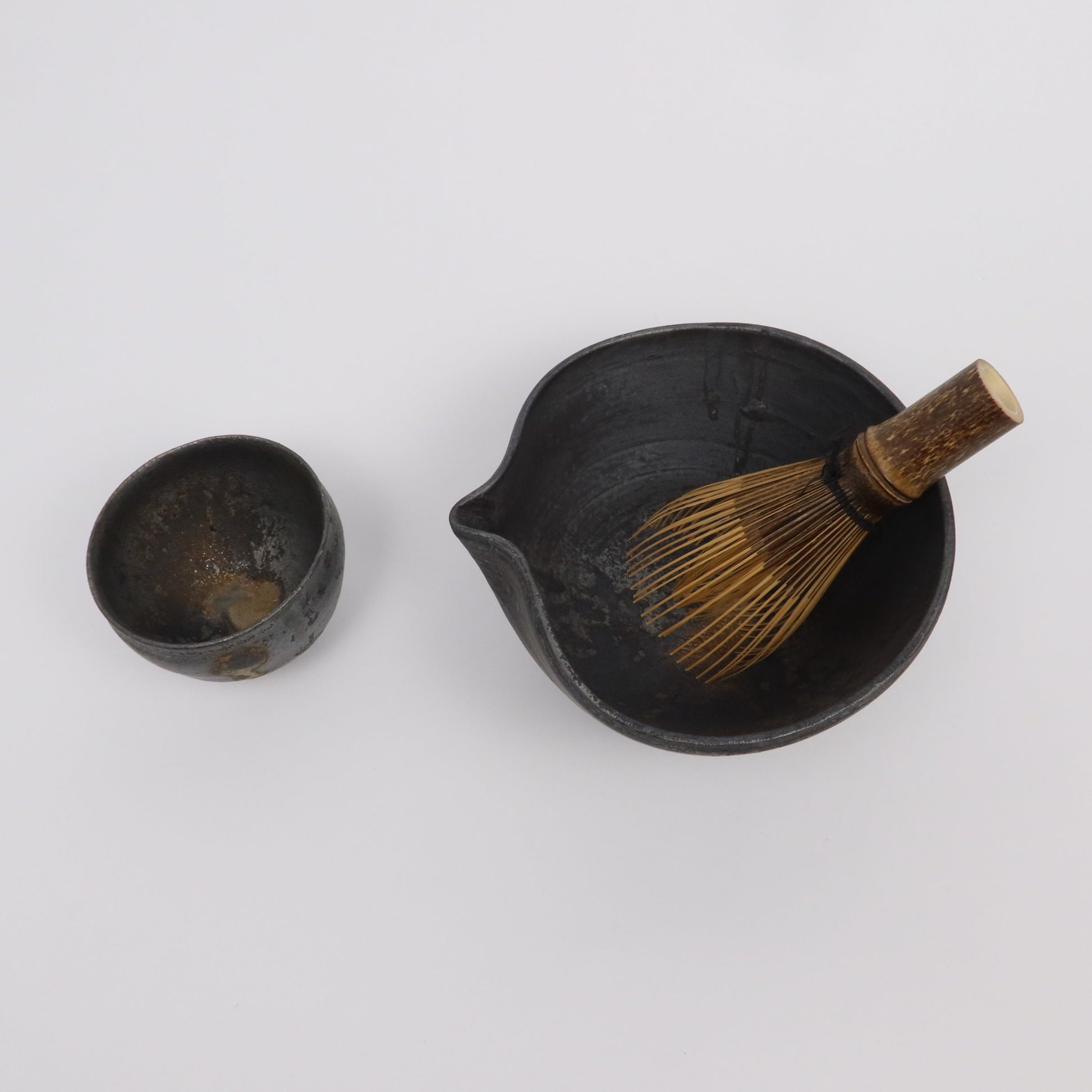 Japanese Wabi Kataguchi Ceramic Matcha Bowl