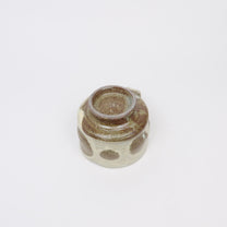 Japanese Shigaraki Ceramic Wabi Mug with Circular Pattern