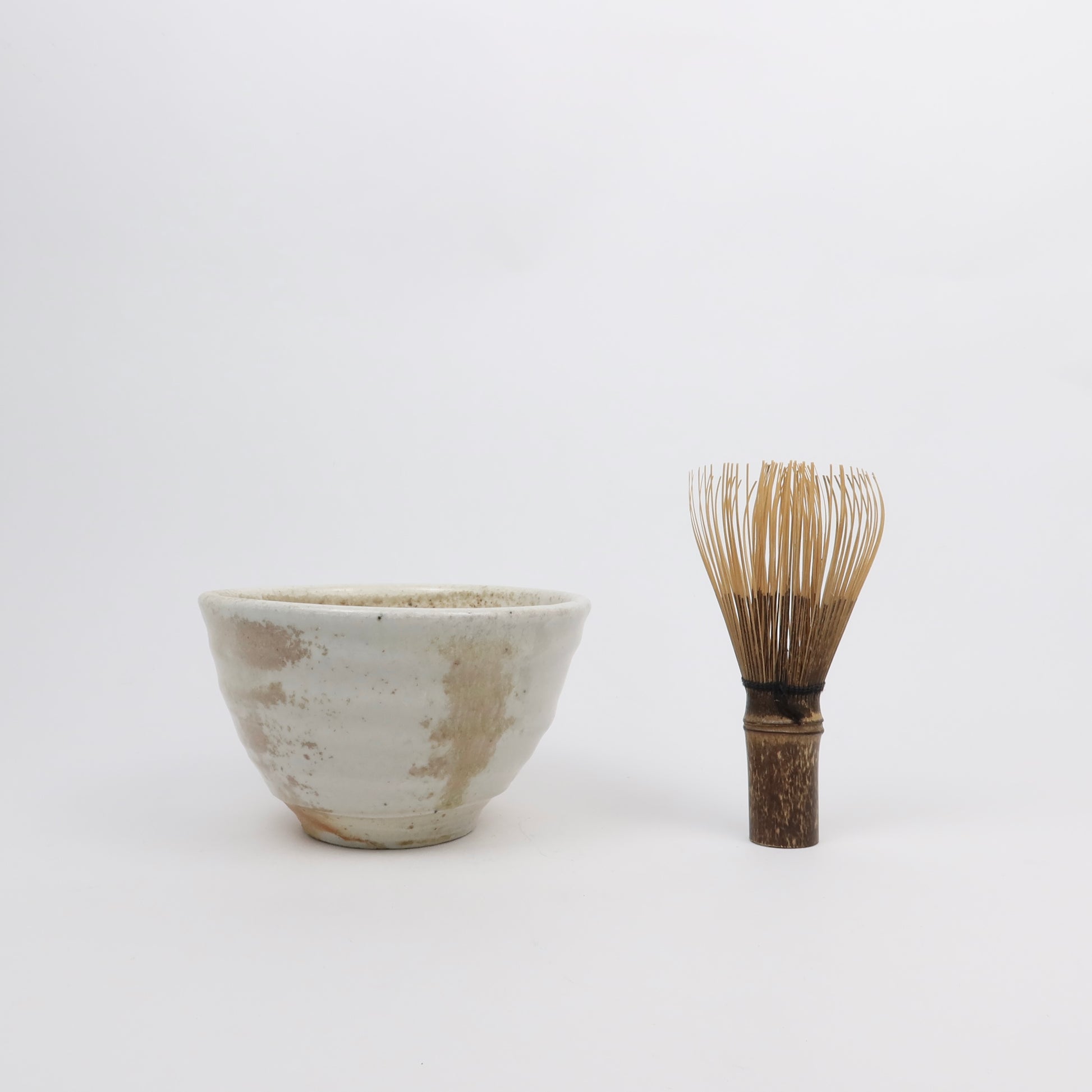 Wood-fired Shino Ceramic Chawan