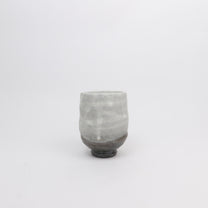 Japanese Minoyaki Ceramic Ash Glaze Tea Cup, 2 Sizes