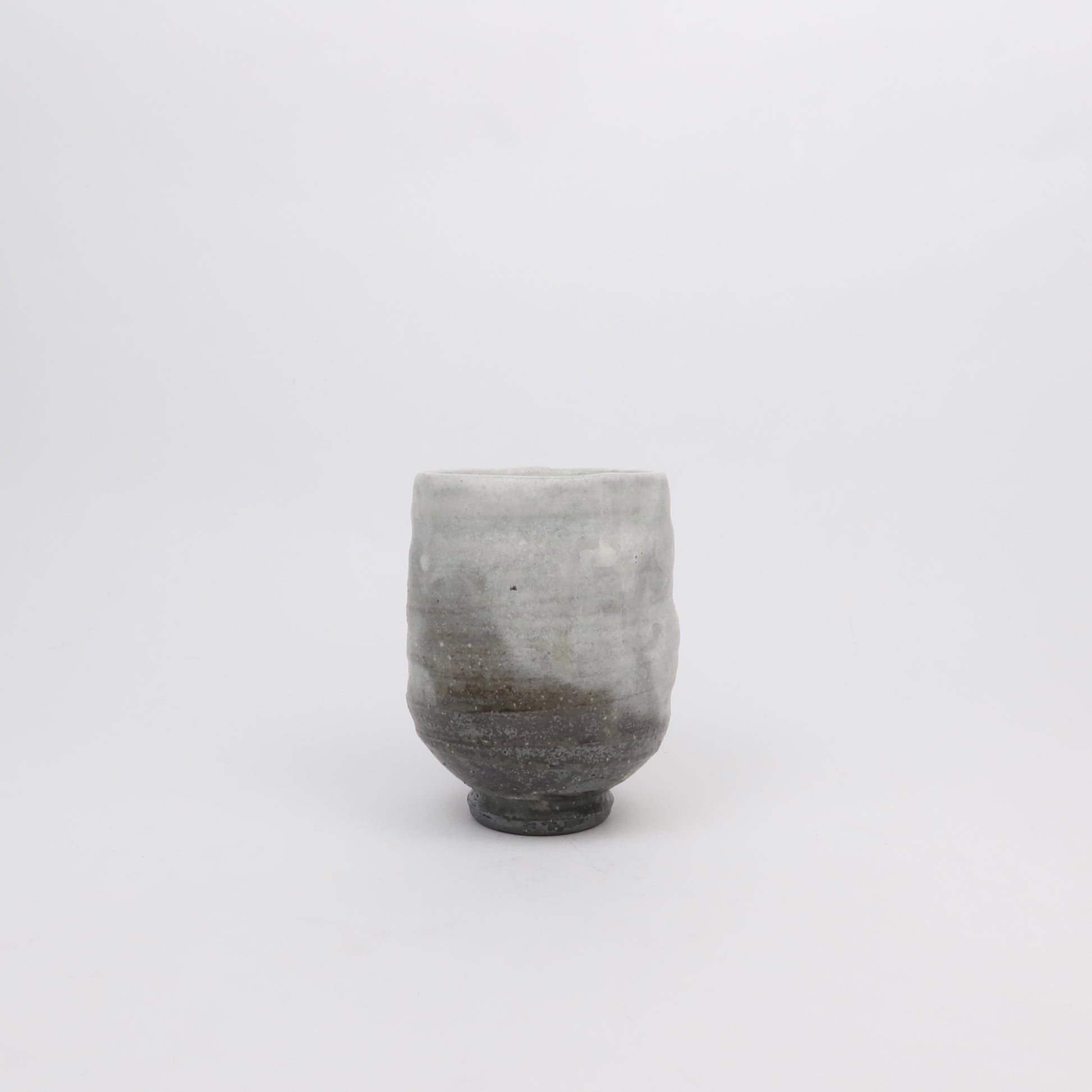 Japanese Minoyaki Ceramic Ash Glaze Tea Cup, 2 Sizes