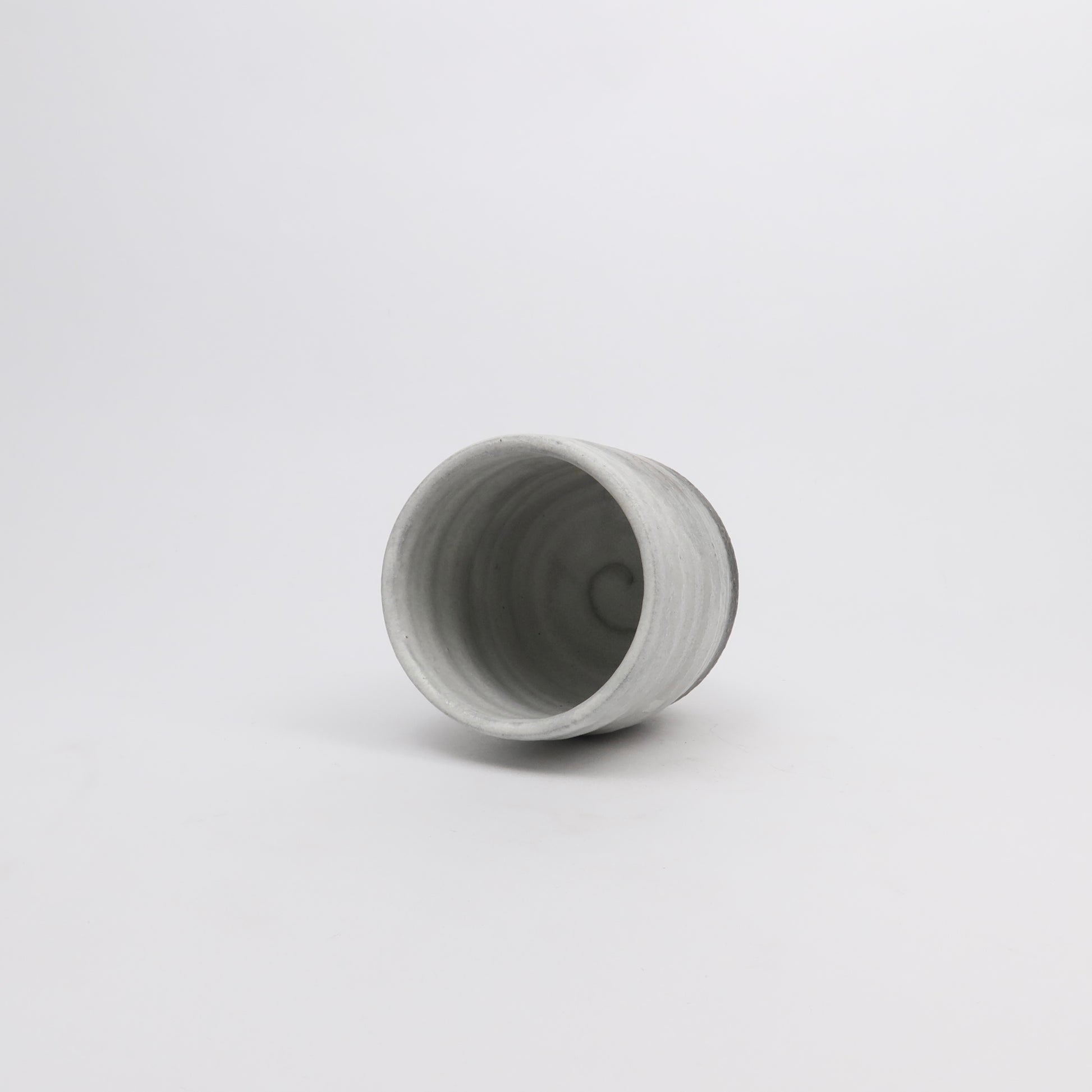 Japanese Minoyaki Ceramic Ash Glaze Tea Cup, 2 Sizes