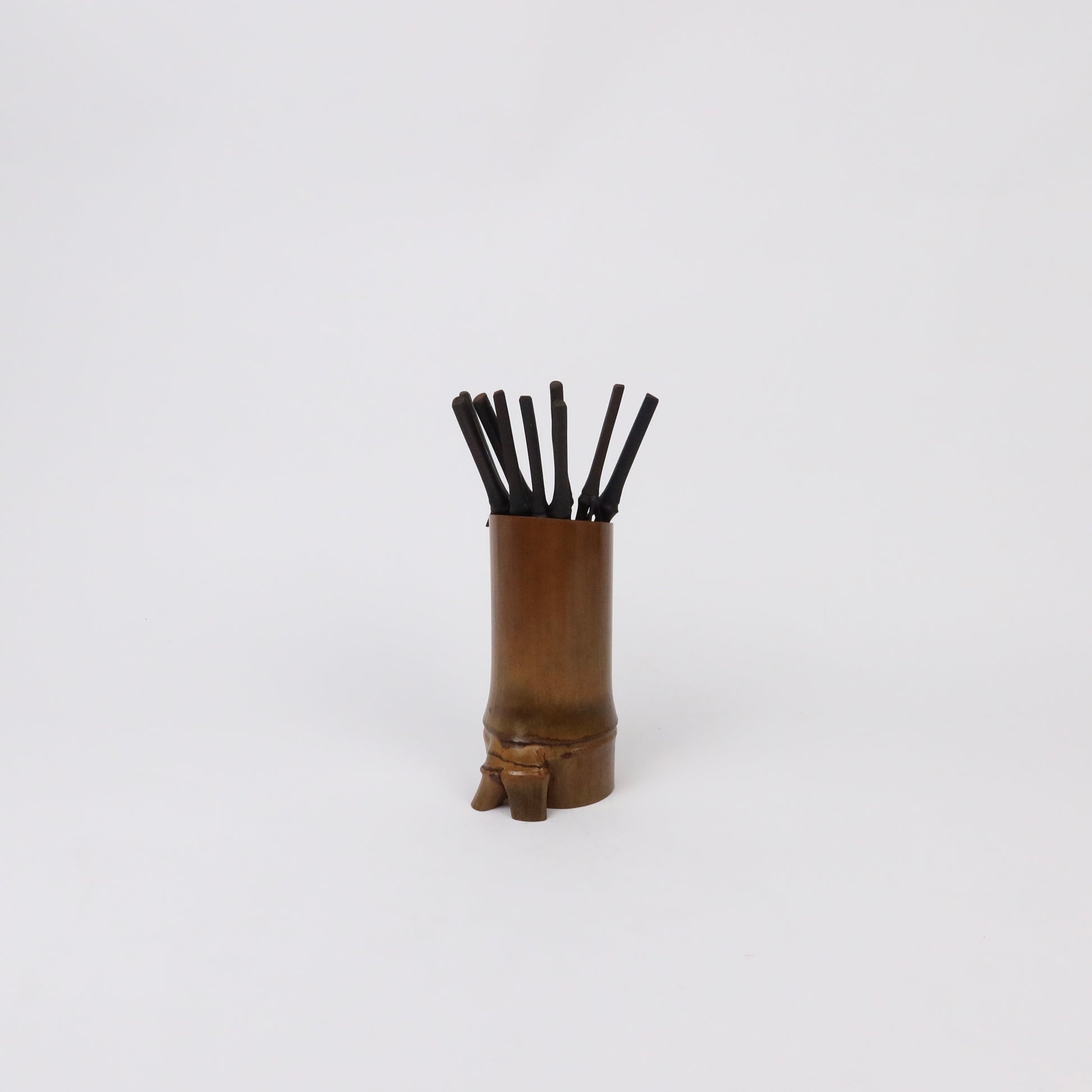 Korean Bamboo Cocktail Picks (10 pcs) &amp; Holder Set