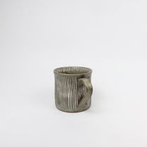 Japanese Minoyaki Ceramic Sgraffito Mug