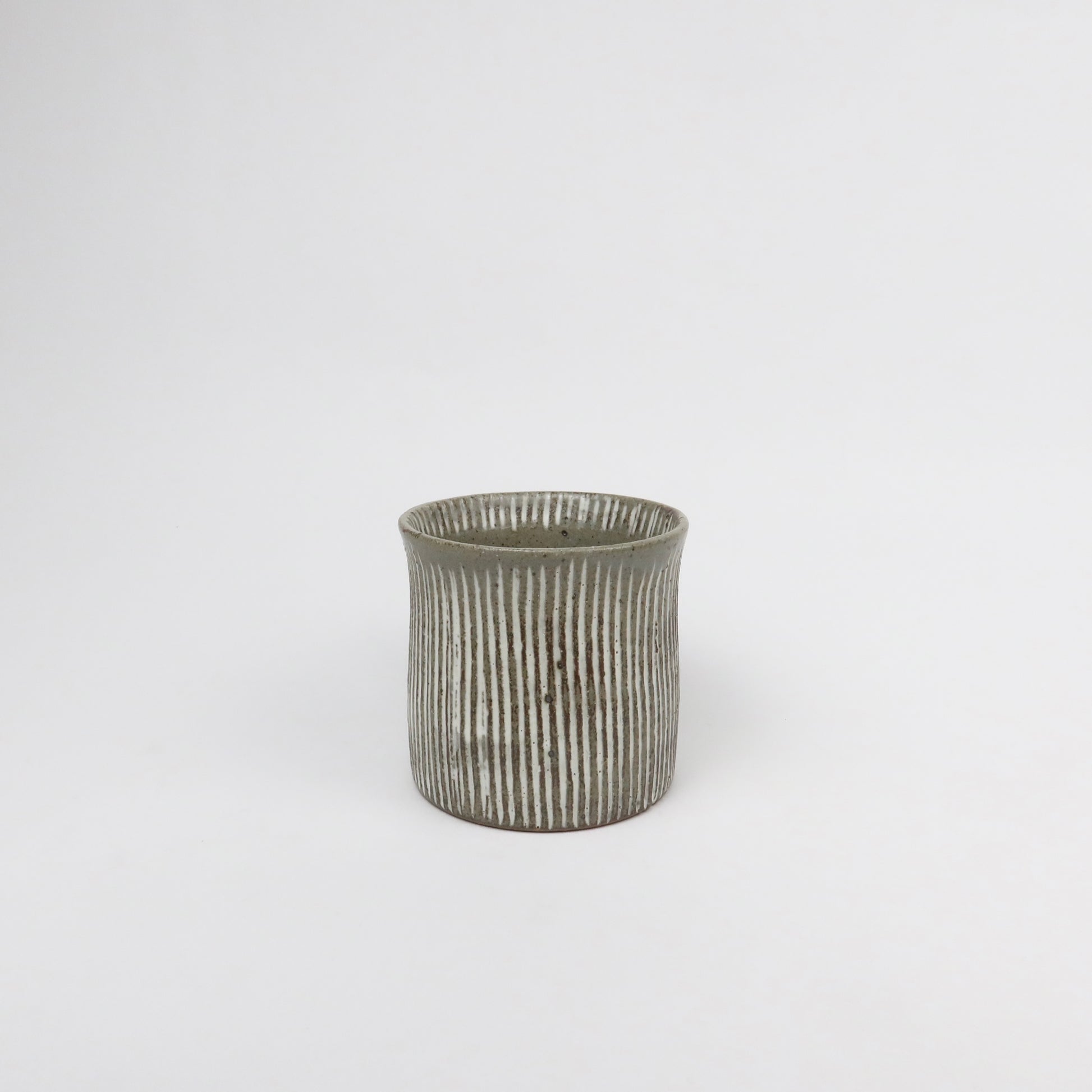 Japanese Minoyaki Ceramic Sgraffito Mug