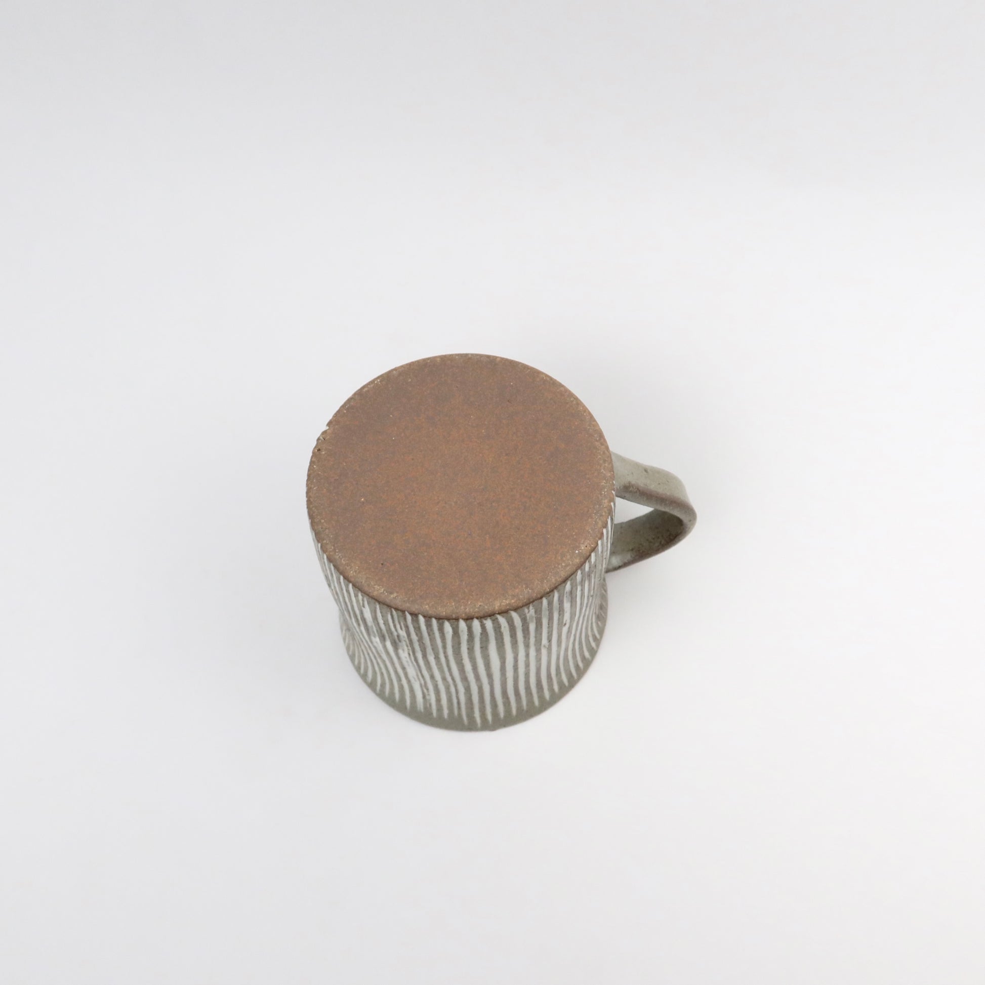 Japanese Minoyaki Ceramic Sgraffito Mug
