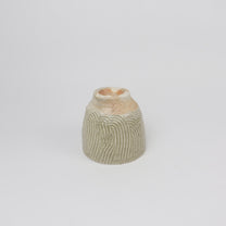 Wood-fired Shino Ceramic Sgraffito Tea Cup