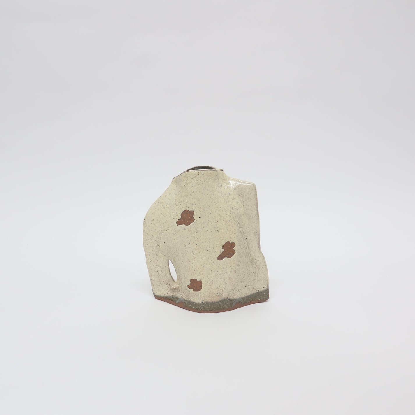 Japanese Shigaraki Vase with Handle