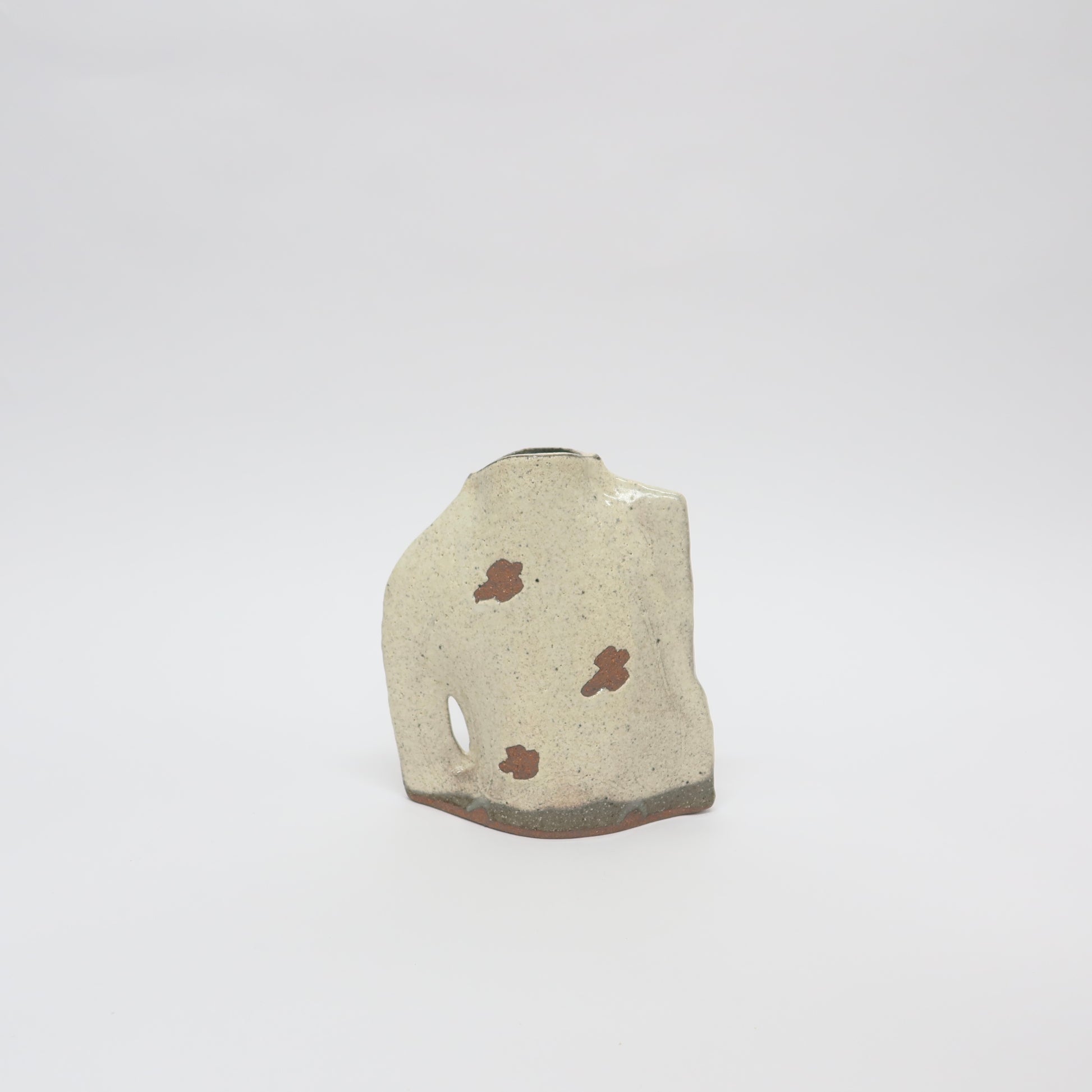 Japanese Shigaraki Vase with Handle