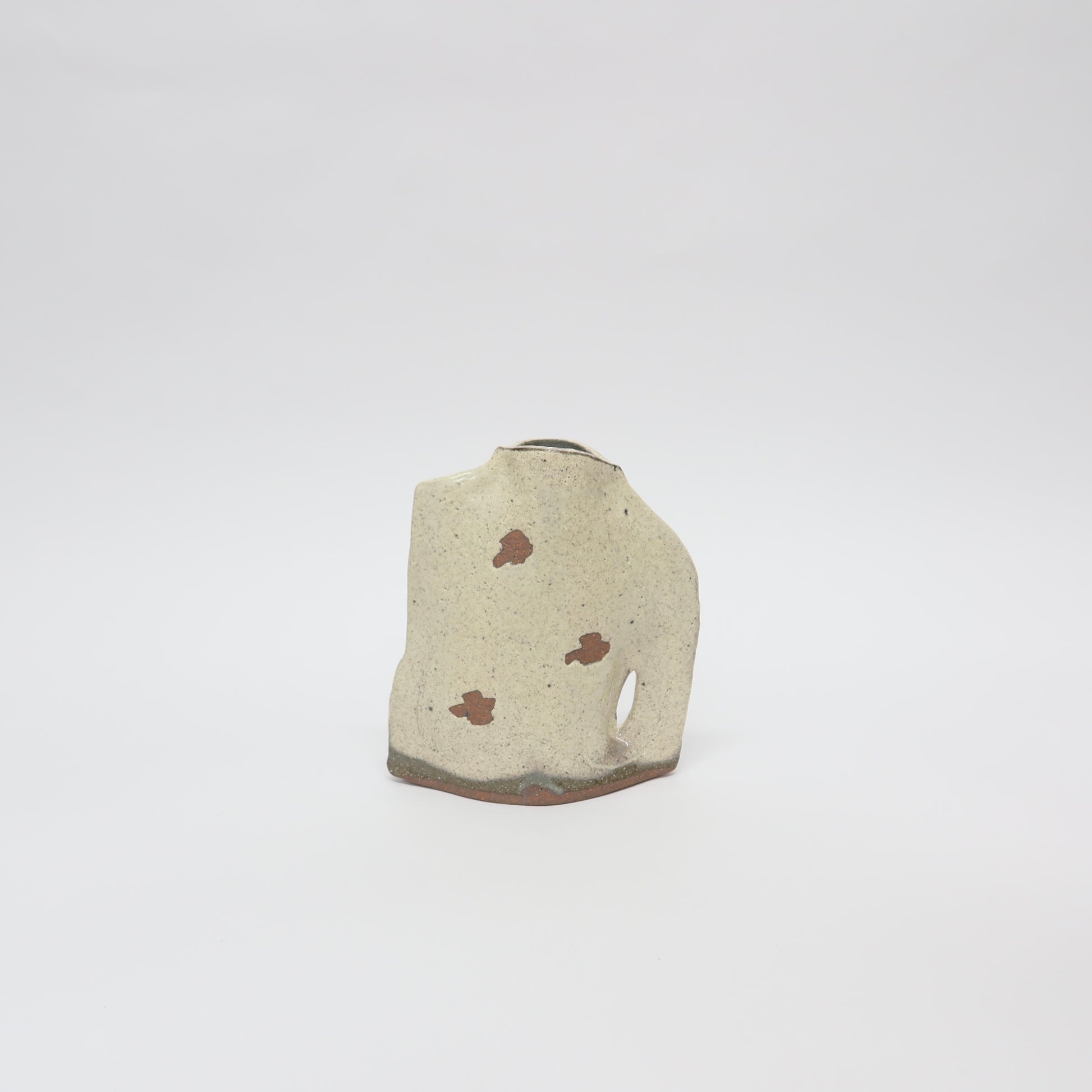 Japanese Shigaraki Vase with Handle