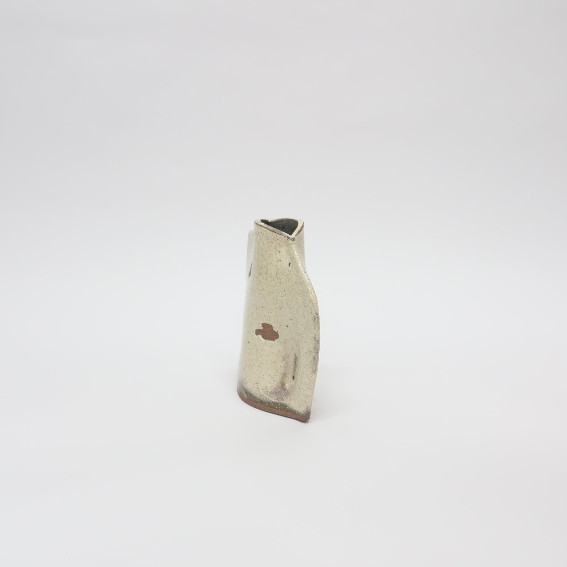 Japanese Shigaraki Vase with Handle