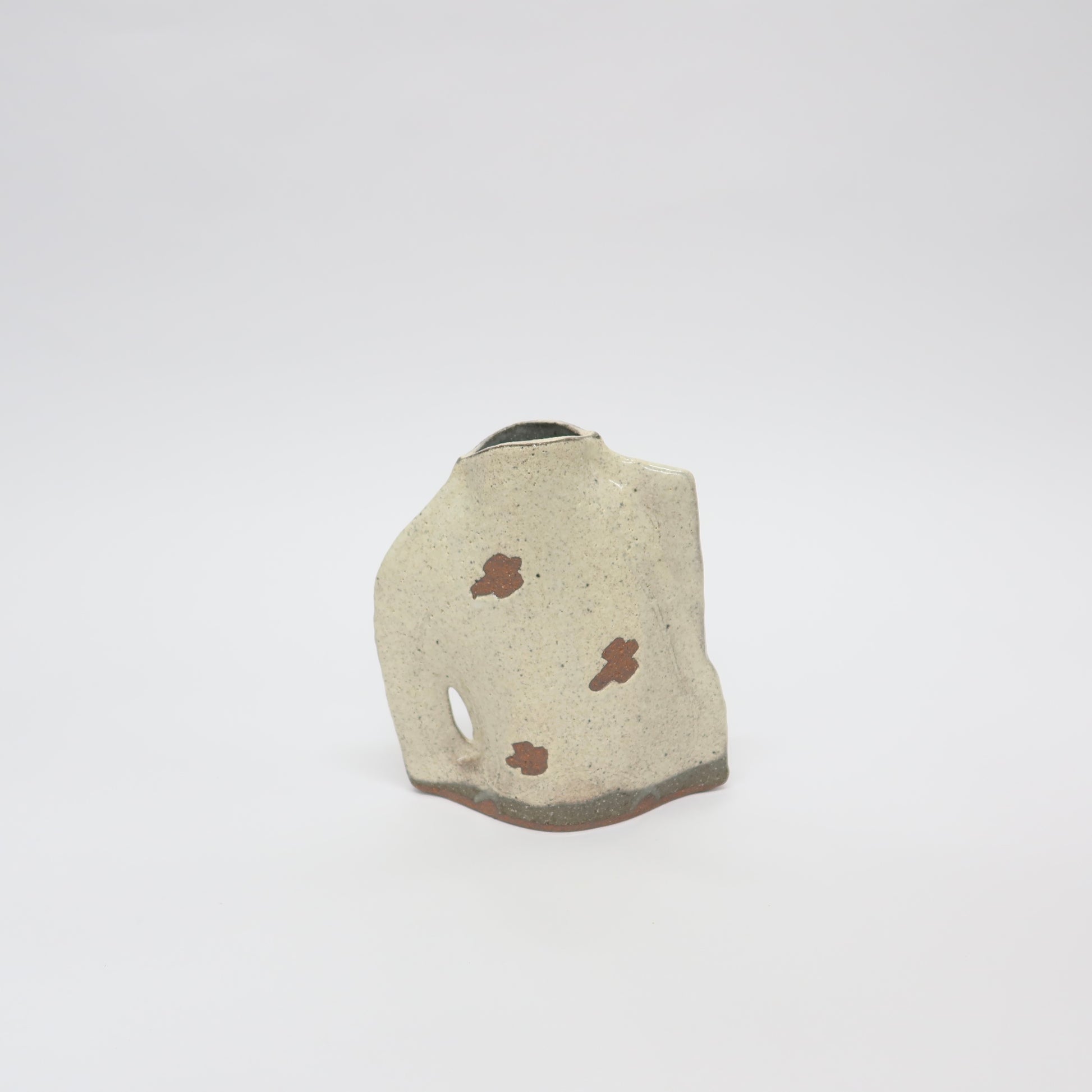 Japanese Shigaraki Vase with Handle