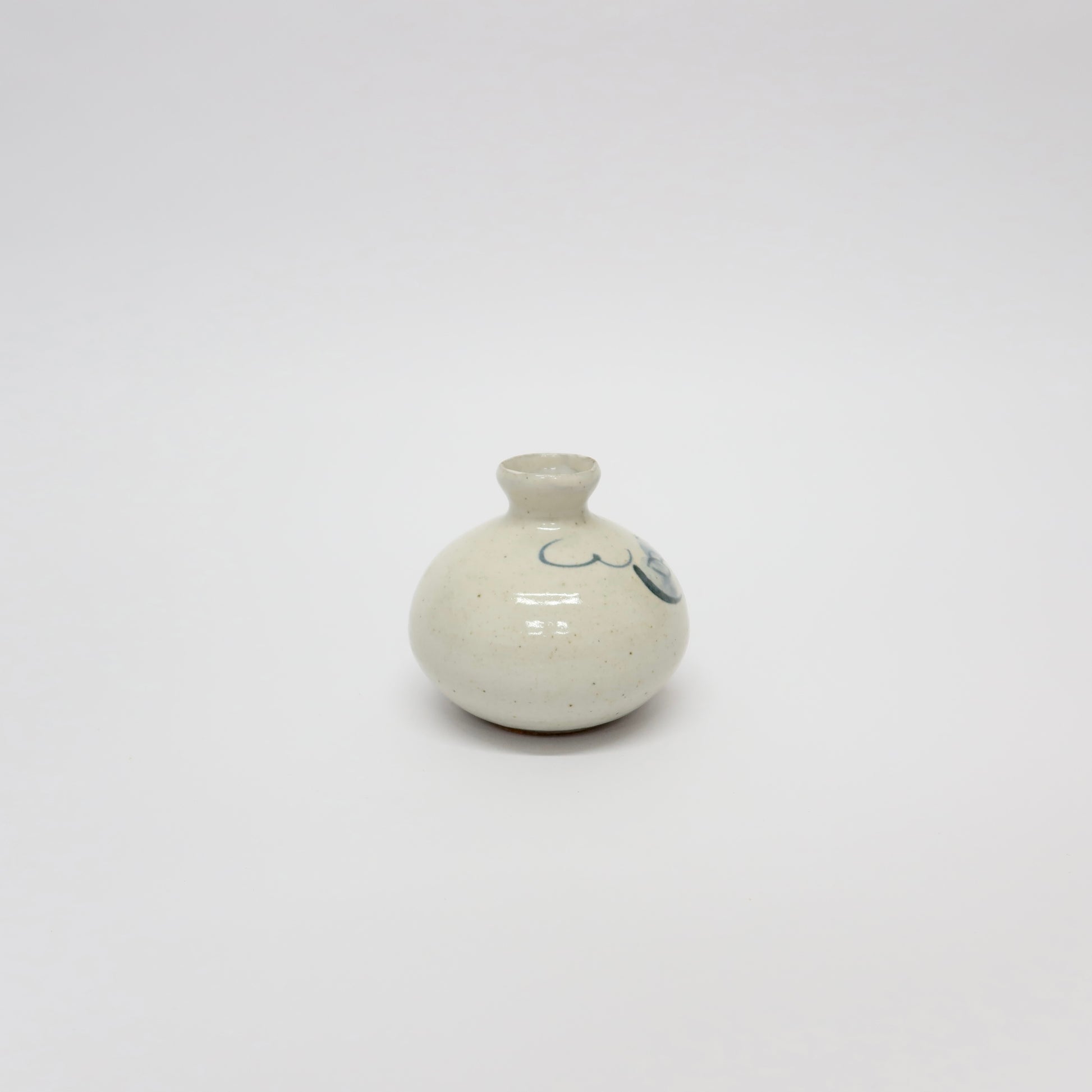 Japanese Shigaraki Hand-painted Vase