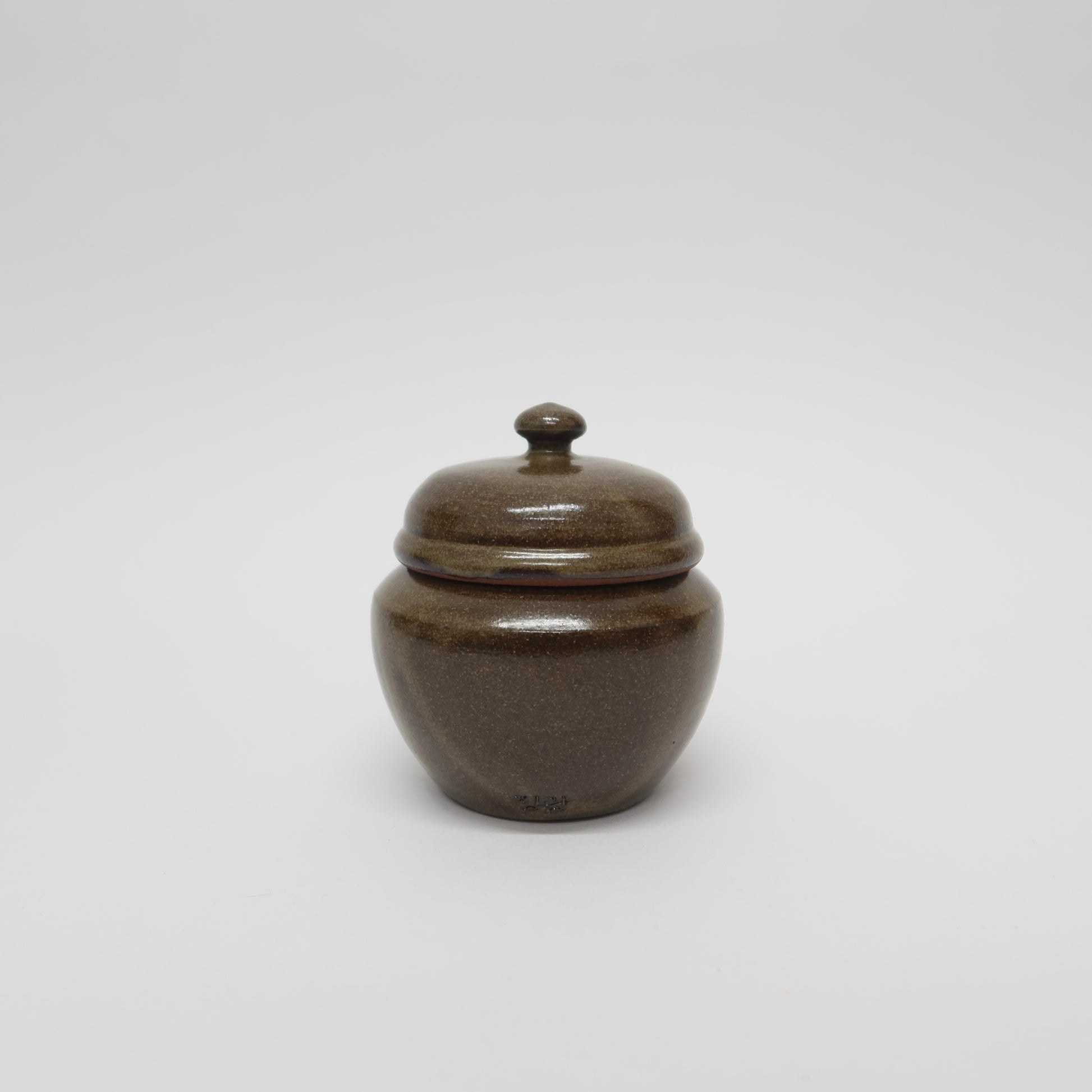 Korean Onggi Earthenware &#39;Yeonbong&#39; Jar