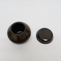 Korean Onggi Earthenware Flat Lidded Jar, 3 Sizes