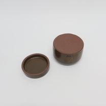 Korean Onggi Earthenware Flat Jar with Lid, 2 Sizes