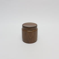 Korean Onggi Earthenware Flat Jar with Lid, 2 Sizes