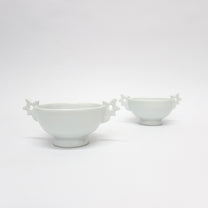 Korean Baekja porcelain &#39;double ear&#39; tea bowl