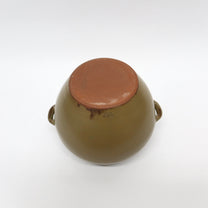 Korean  Oak-Ash GlazedEarthenware Onggi Jar, &#39;Watermelon&#39; Form