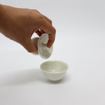 Korean Wood-fired Porcelain Gaiwan Teapot &amp; Cup Set