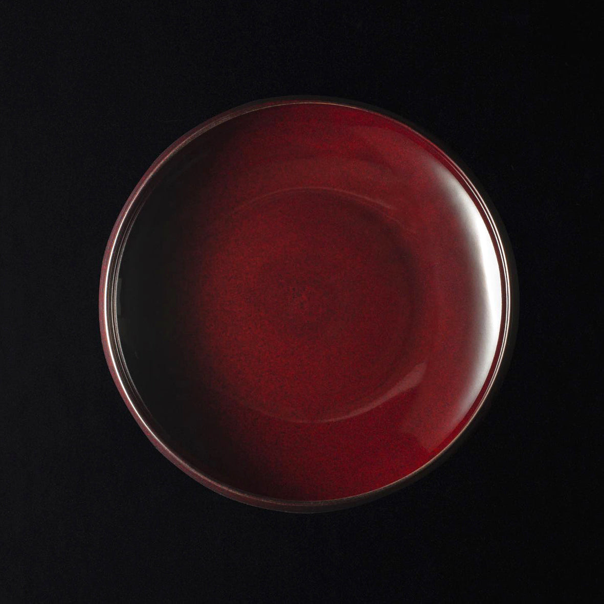 Japanese Tsudoi Tetsubachi Bowl with Candy Red Glaze