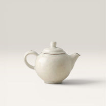 Korean Buncheong Ceramic 'Gobaekdal' Round Teapot