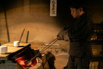 Japanese Raku Tea Bowl, Lead-Free Glaze