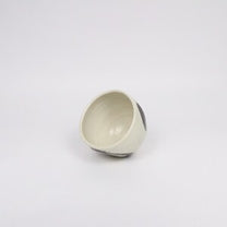 Japanese Shigaraki Dimpled Tea Cup with Iron-Oxide Brushwork