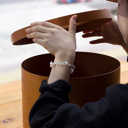 Cherry Wood Shaker Round Box, 1 Size