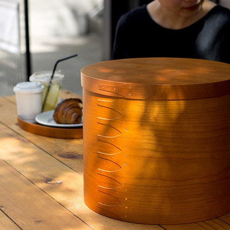 Cherry Wood Shaker Round Box, 1 Size