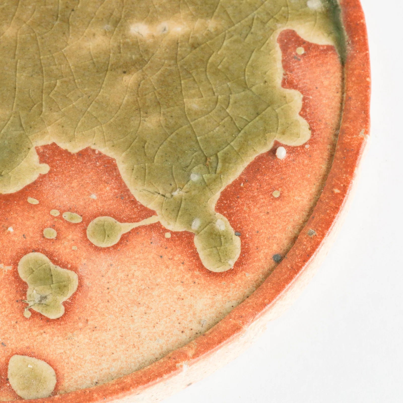 Japanese Koshigaraki Round Plate, 2 Sizes