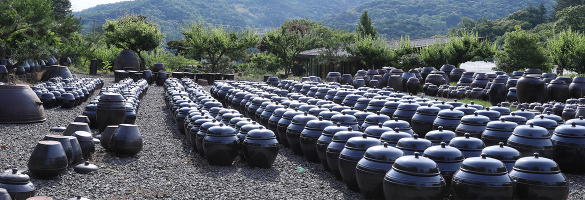 Korean Onggi Earthenware &#39;Yeonbong&#39; Jar