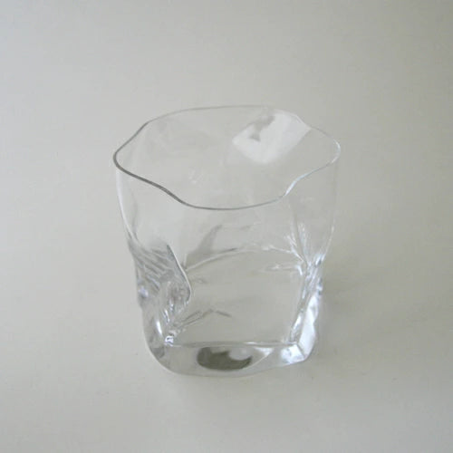 Japanese Crinkle Shiwa Old-Fashioned K101 Glass Cup