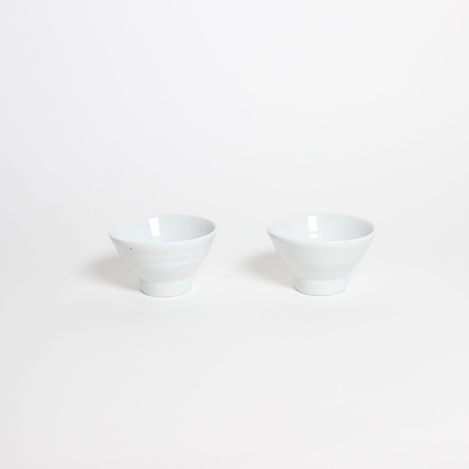 Korean Baekja White Porcelain Tea Cups