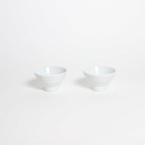 Korean Baekja White Porcelain Tea Cups