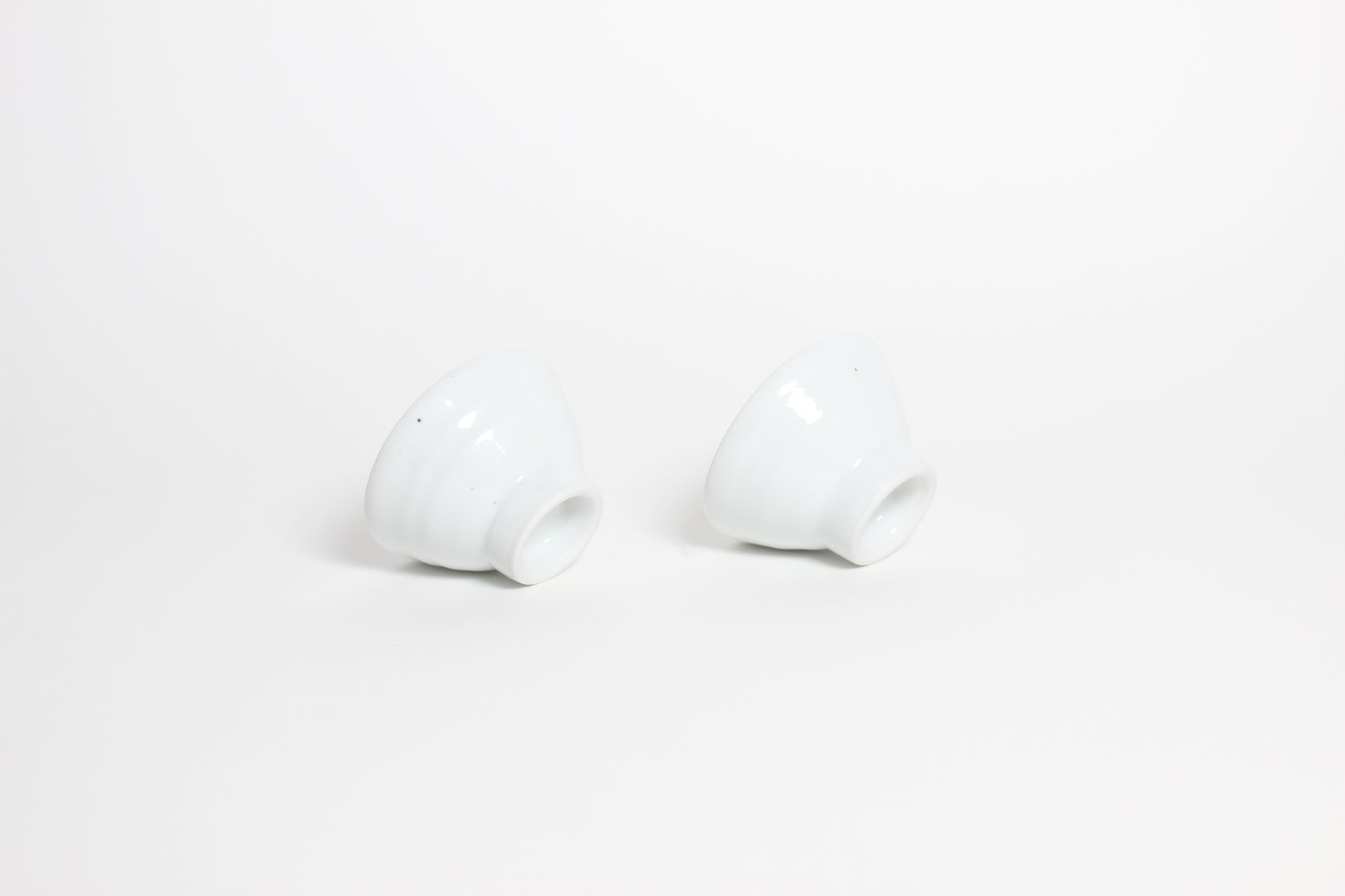 Korean Baekja White Porcelain Tea Cups